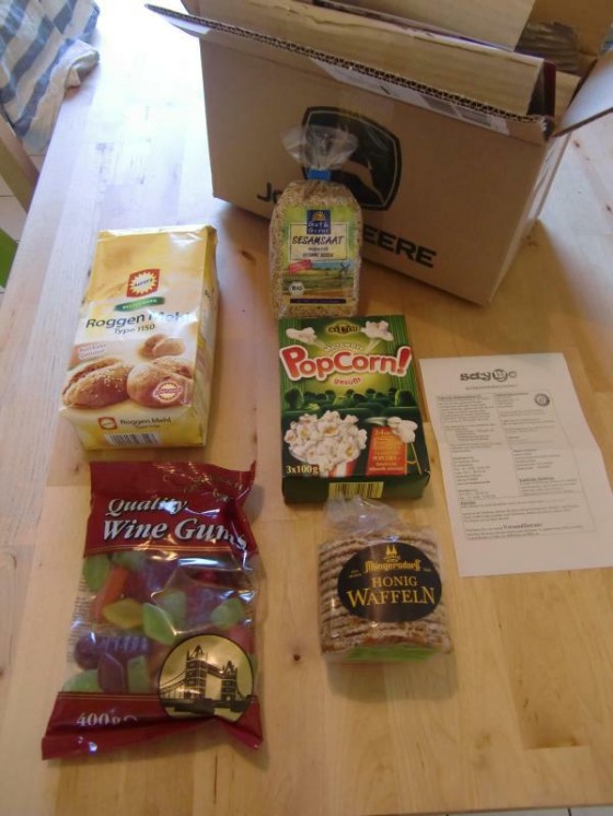 Ausgepackt saymo-Lieferung
